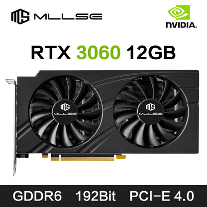 RTX 3060 12GB Graphics Card GDDR6 192Bit PCI Express 4.0 ×16 8Pin NVIDIA GPU Rtx 3060 Gaming Video Card Placa De Video